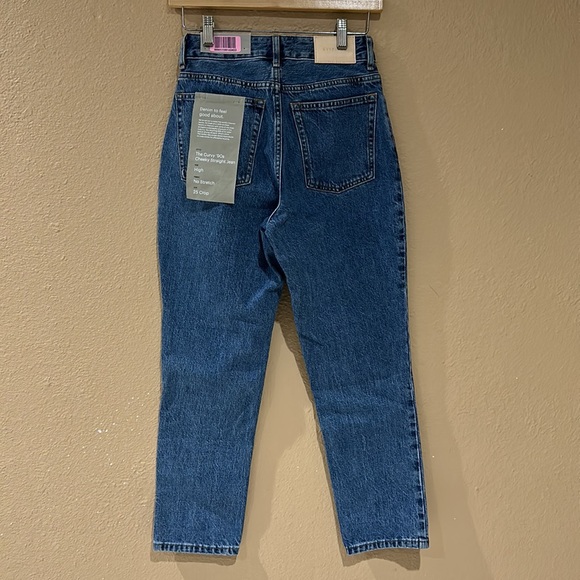 NWT Everlane 90’s Curvy High Rise Crop Denim Light Wash Jeans Women’s Size 25 - Picture 7 of 12